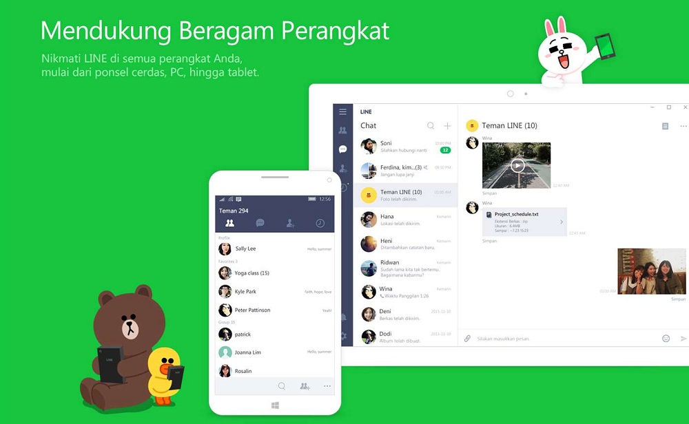 Cara Login LINE di PC Menggunakan QR Code