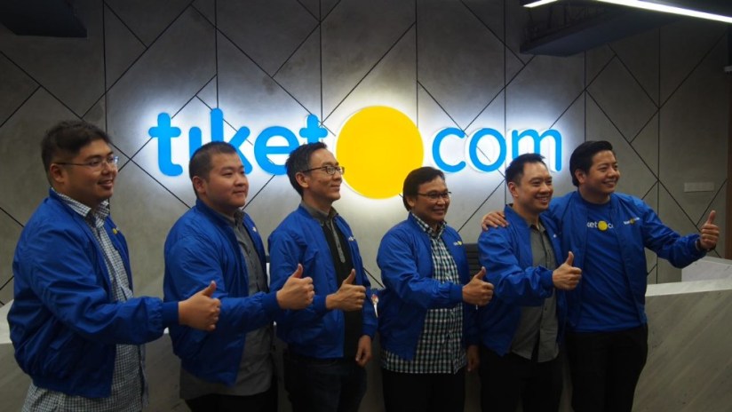 Jajaran manajemen Tiket.com di kantor baru / DailySocial