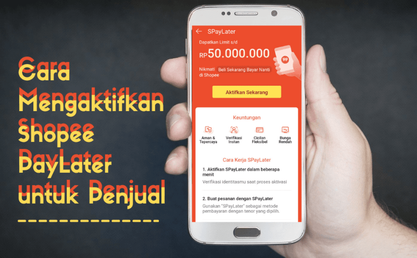 cara mengaktifkan shopee paylater untuk penjual