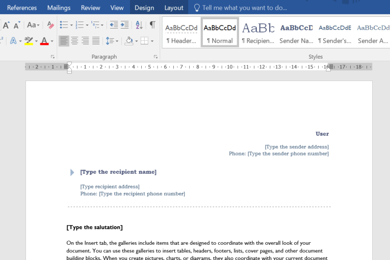 cara membuat kop surat di microsoft word