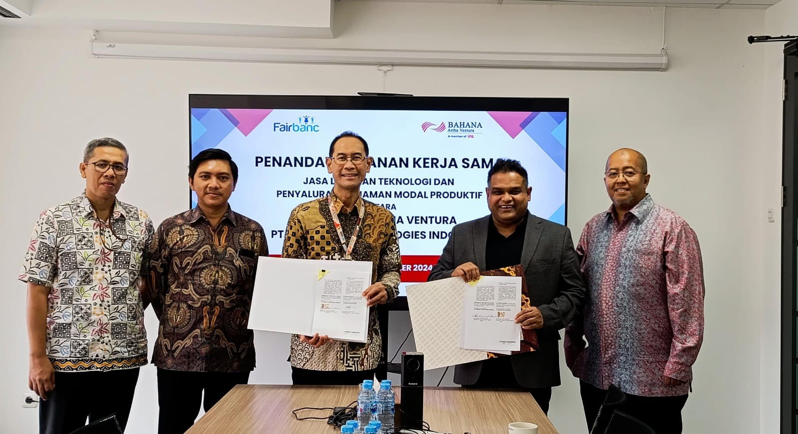 Penandatanganan kerja sama antara BAV dengan Fairbanc / BAV